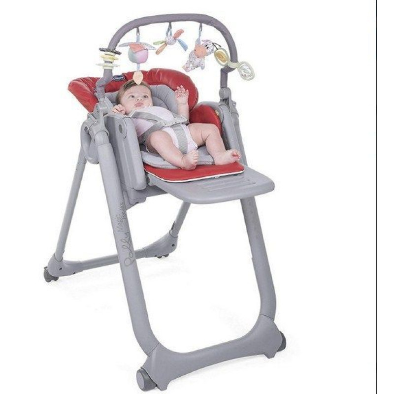 Стільчик для годування Chicco Polly Magic Relax Red Passion